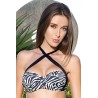 Janeiro - Dierlijk patroon | Sexy brazilian string bikini zebra zwart en wit