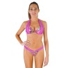 Maillot de bain string bikini brésilien violet bleu taupe Bali 5