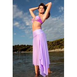 Maillot de bain string bikini brésilien violet bleu taupe Bali 10