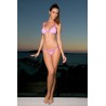 Micro string bikini extrême transparent violet Cameltoe 3