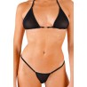 Micro string bikini transparent résille noir Palm beach 4