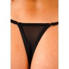 Micro string bikini transparent résille noir Palm beach 5