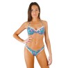 Maillot de bain string bikini bleu rose Scilly 4